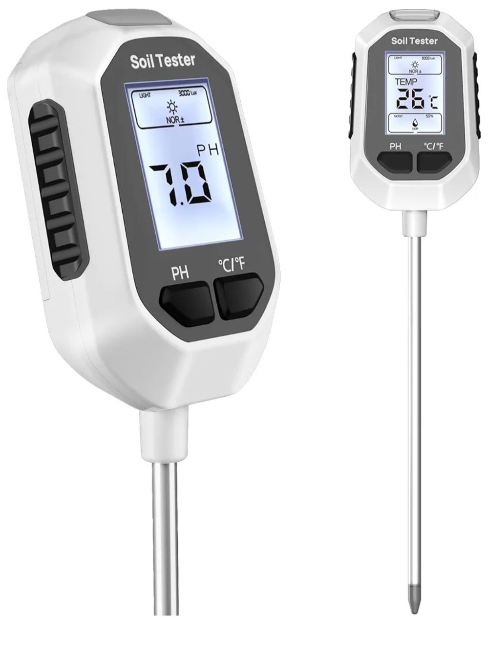 4-in-1 Soil Moisture Meter - White